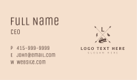 Hipster Traveller Lettermark Business Card Image Preview
