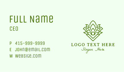 Natural Calming Oil  Business Card Image Preview