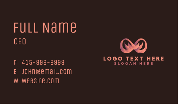 Abstract Loop Startup  Business Card Design Image Preview