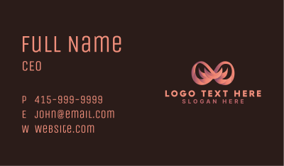 Abstract Loop Startup  Business Card Image Preview