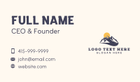 Mountain Hiking Outdoor Travel Business Card Preview