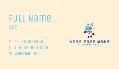 Cyborg Tech Robot Business Card Image Preview