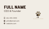 Paw Print Mountain Business Card Design