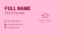 Beauty Leaf Tiara Crown Business Card Image Preview