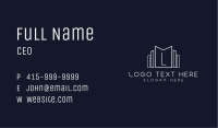 Minimalist White Letter Business Card Image Preview