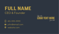 Yellow Modern Enterprise Wordmark Business Card Image Preview
