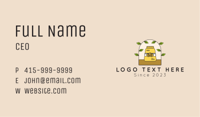 Organic Coffee Beans  Business Card Image Preview