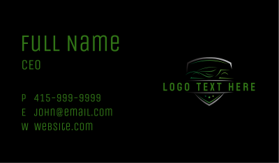 Automotive Sports Car Badge Business Card Image Preview