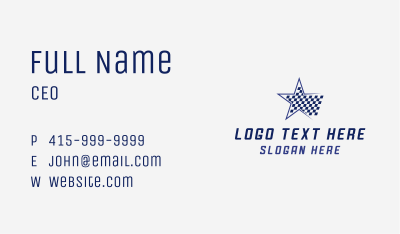 Star Flag Racing Business Card Image Preview