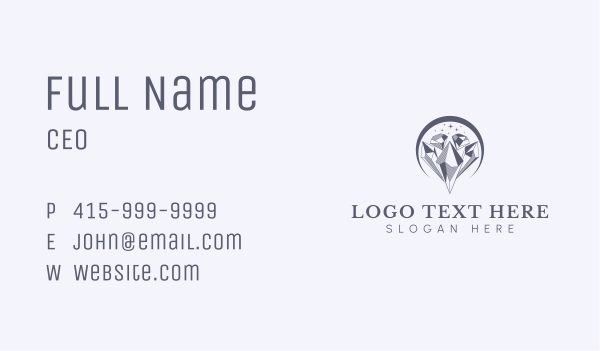 Diamond Luxury Gem Business Card Design Image Preview