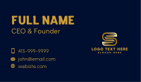 Premium Professional Letter S Business Card Design