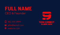 Sporty Tech Number 9 Business Card Image Preview