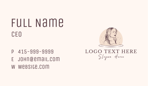 Woman Beauty Salon Business Card Design Image Preview