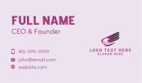 Purple Eagle Wing Business Card Image Preview