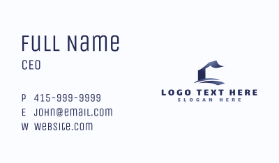 Creative Calligraphy Swoosh Business Card Image Preview
