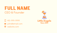 Orange Juice Hourglass Business Card Image Preview