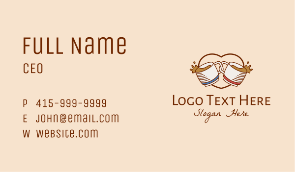 Love Cafe Drinks  Business Card Design Image Preview