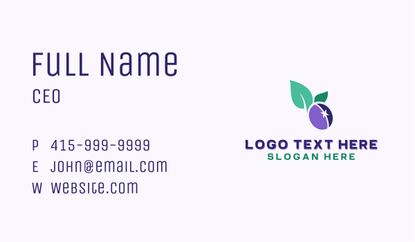 Abstract Plum Business Card Design Image Preview