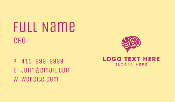 Idea Brain Intelligence Business Card Design Image Preview