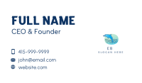 Jumping Blue Dolphin Business Card Image Preview