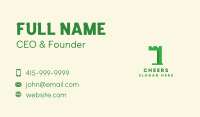 Green Castle Number 1 Business Card Image Preview