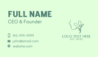 Beautiful Green Face  Business Card Preview