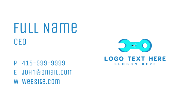Swimming Pool Wrench Business Card Design Image Preview