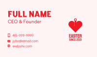 Red Circuit Heart  Business Card Image Preview