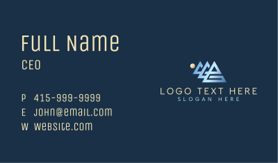 Sun Roof Triangle Business Card Image Preview