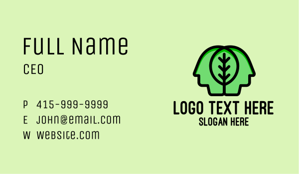 Leaf Mind People  Business Card Design Image Preview