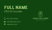 Tall Plant Badge Business Card Design