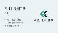 Modern Business Letter F & F Business Card Image Preview