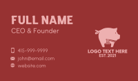 Pig Ramen Noodle  Business Card Image Preview