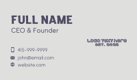 Creative Business Wordmark Business Card Preview