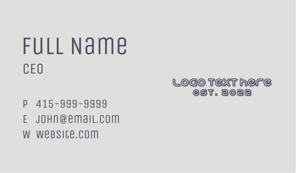 Creative Business Wordmark Business Card Design Image Preview