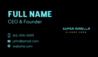 Modern Tech Wordmark Business Card Image Preview