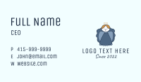 Woman Christmas Angel Business Card Image Preview