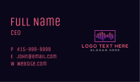 Music Soundwave Record Business Card Image Preview
