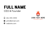 Flaming Barbecue King Business Card Image Preview