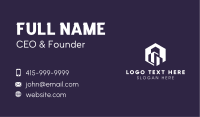 White Hexagon Realty Building Business Card Image Preview