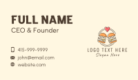 Heart Burger Fast Food Business Card Image Preview