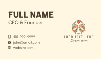 Heart Burger Fast Food Business Card Preview