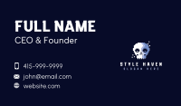 Pixelated Retro Gaming Skull Business Card Image Preview