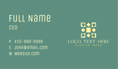 Tile Pattern Flooring Business Card Image Preview