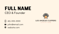 Beauty Female Hairstylist Business Card Design