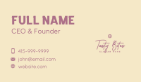 Elegant Tailor Wordmark Business Card Design