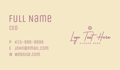 Elegant Tailor Wordmark Business Card Image Preview