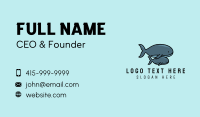 Humpback Whale Mascot Business Card Preview