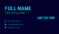 Pixel Gaming Wordmark Business Card Preview