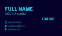 Pixel Gaming Wordmark Business Card Image Preview